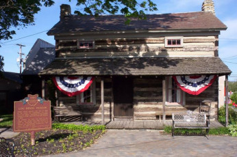 Log House Museum on Town Square
